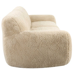 Abide Brown Rounded Sheepskin Sofa - Ornate Home