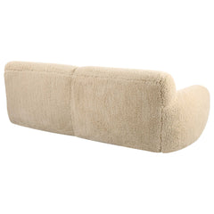 Abide Brown Rounded Sheepskin Sofa - Ornate Home