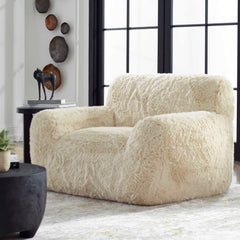 Abide Brown Sheepskin Accent Chair - Ornate Home