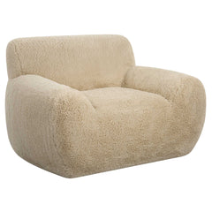 Abide Brown Sheepskin Accent Chair - Ornate Home