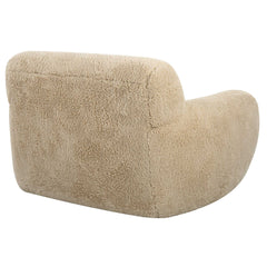 Abide Brown Sheepskin Accent Chair - Ornate Home