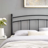 Abigail Black Metal King Headboard - Ornate Home
