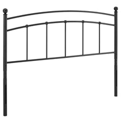 Abigail Black Metal Queen Headboard - Ornate Home