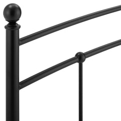 Abigail Black Metal Queen Headboard - Ornate Home