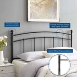 Abigail Black Metal Twin Headboard - Ornate Home