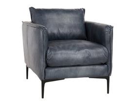 Abigail Blue Club Chair - Ornate Home