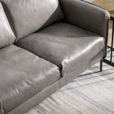 Abigail Dark Gray Sofa - Ornate Home