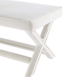 Abigail Double Ottoman Bench in Cream - Ornate Home