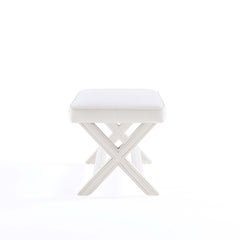 Abigail Double Ottoman Bench in Cream - Ornate Home