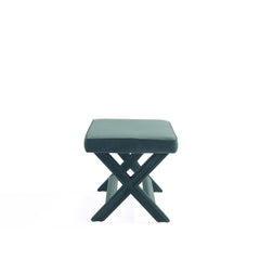 Abigail Double Ottoman Bench in Green - Ornate Home