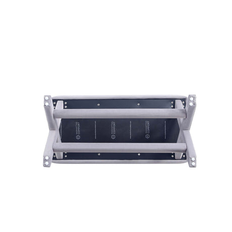 Abigail Double Ottoman Bench in Grey - Ornate Home