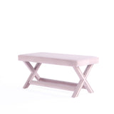 Abigail Double Ottoman Bench in Pink - Ornate Home
