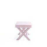 Abigail Double Ottoman Bench in Pink - Ornate Home