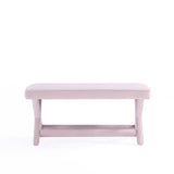 Abigail Double Ottoman Bench in Pink - Ornate Home