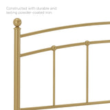 Abigail Gold Metal King Headboard - Ornate Home