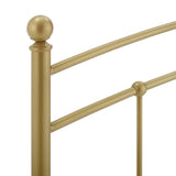 Abigail Gold Metal Twin Headboard - Ornate Home