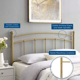 Abigail Gold Metal Twin Headboard - Ornate Home