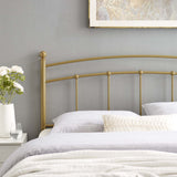 Abigail Gold Metal Twin Headboard - Ornate Home