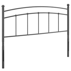 Abigail Gray Metal Queen Headboard - Ornate Home