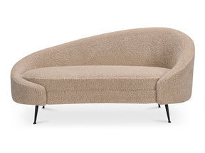 Abigail Light Brown Chaise - Ornate Home