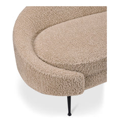 Abigail Light Brown Chaise - Ornate Home