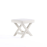 Abigail Single Ottoman Bench in Cream - Ornate Home