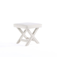 Abigail Single Ottoman Bench in Cream - Ornate Home