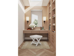 Abigail Single Ottoman Bench in Cream - Ornate Home