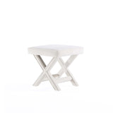 Abigail Single Ottoman Bench in Cream - Ornate Home