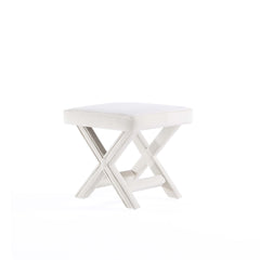 Abigail Single Ottoman Bench in Cream - Ornate Home