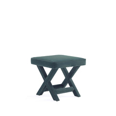 Abigail Single Ottoman Bench in Green - Ornate Home