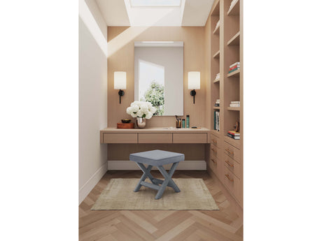 Abigail Single Ottoman Bench in Grey - Ornate Home