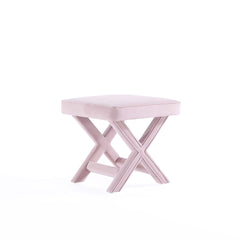 Abigail Single Ottoman Bench in Pink - Ornate Home