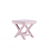 Abigail Single Ottoman Bench in Pink - Ornate Home