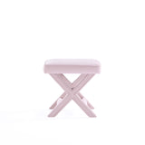 Abigail Single Ottoman Bench in Pink - Ornate Home