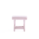Abigail Single Ottoman Bench in Pink - Ornate Home