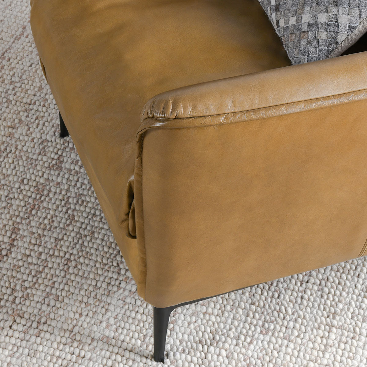 Abigail Tan Club Chair - Ornate Home