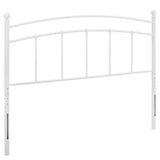 Abigail White Metal Full Headboard - Ornate Home