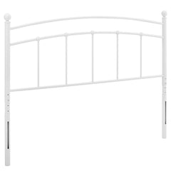 Abigail White Metal King Headboard - Ornate Home