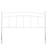 Abigail White Metal King Headboard - Ornate Home