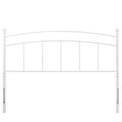 Abigail White Metal King Headboard - Ornate Home