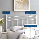 Abigail White Metal King Headboard - Ornate Home