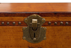 Abilene Tan Leather Box With Stand - Ornate Home