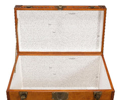 Abilene Tan Leather Box With Stand - Ornate Home