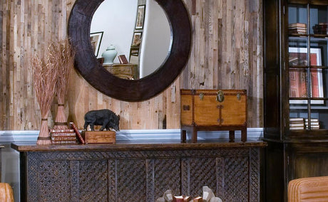 Abilene Tan Leather Box With Stand - Ornate Home