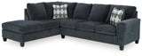 Abinger Smoke 2-Piece Sectional with Chaise - Ornate Home