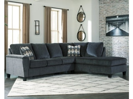 Abinger Smoke 2pc Sectional with Chaise - Ornate Home