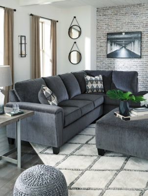 Abinger Smoke 2pc Sectional with Chaise - Ornate Home