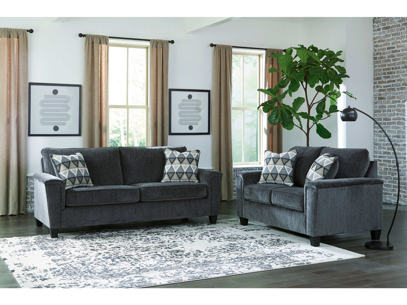 Abinger Smoke Living Room Set / 2pc (Online Special Price) - Ornate Home