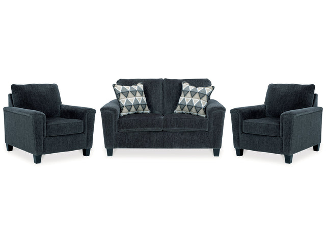 Abinger Smoke Loveseat and 2 Chairs - Ornate Home